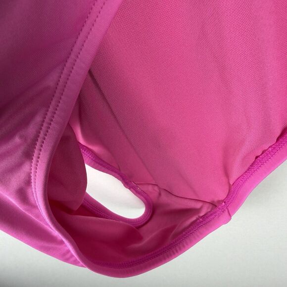 Lilly Pulitzer Swimsuit Women's Size 12 Plumeria Hot Pink Isle Lattice One Piece - Picture 6 of 7